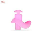 1Pair Adult Hypo-allergenic Useful Silicone Diving Earplugs Waterproof Plug Swimming Ear Protection Spiral PINK