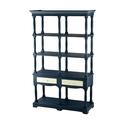 Gerald 2-Drawer Wood Shelf - 51 W x 19.5 L x 81.5 H - Blue