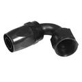 120 Degree Swivel Aluminum Black Hose End-10 AN