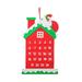 Felt Advent Calendar with Pockets Christmas Tree Ornament Wall Hanging DIY Decors Home Office Home Office Multifunctional Calendar Felt With Pockets Christmas Tree Ornament Wall Hanging DIY House