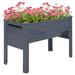 Outsunny 4 x 2 x 3 Raised Garden Bed Plant Box w/ Natural Fir Wood