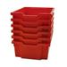 Gratnells Deep F2 Tray Flame Red 12.3 x 16.8 x 5.9 Heavy Duty School Industrial & Utility Bins Pack of 6