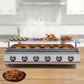 MONIPA BBQ Grill Table Top Camping Barbecue Portable LPG Gas Stove 6 Burner Griddle