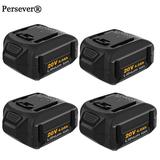 4Pack 20V 4.0Ah Lithium Battery for Worx WA3520 WA3578 WA3525 WA3575 Trimmer Hedge Trimmer Blower Tools