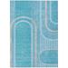 Addison Rugs Chantille ACN532 Teal 8 x 10 Indoor Outdoor Area Rug Easy Clean Machine Washable Non Shedding Bedroom Living Room Dining Room Kitchen Patio Rug