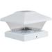 Fusion 4 In. x 4 In. White Solar LED Post Cap 25086