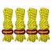 8 Button Heavy Duty Camping Rope - 3.5Mm Outdoor Reflective Guy Lines With Tensioner Adjuster Strong Nylon Cord For Large Tent Big Tarp Canopy Tie Downs