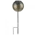 Delaman Lawn Lamp Outdoor Solar Lawn Light LED Hollow Out Globe Spike Lamps Garden Accessories for Patio Courtyard Party Decorations