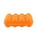 Egg Holder with Dust Proof Double Side Plastic Egg Tray Storage Box Case Holder Container with Handle for 12 Egg(Orange)