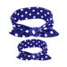 WTXUE Headbands for Women Women&Girls Fashion Soft Parent Child Two Pieces Headbands Stretchy Hair Bands Workout Yoga Sport Headbands Blue