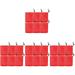 24 Pcs Storage Bags Earring Organizer Camping Accesories Drawstring Organizers and Red Polyester Travel