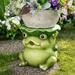 Northlight Frog Outdoor Garden Patio Plant Stand - 11.75