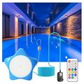 kosheko LED Pool Lights with APP Control 20W RGB Dimmable Underwater Submersible Lights with Magnets IP68 Music Sync Color Changing Pool Lights for Ingroun Blue