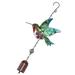 Glass Wind Chime Hummingbird Garden Lawn Yard Hanging Decoration Festival Gift