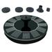 13cm Solar Floating Fountain Small Garden Pool Pond Fountain Outdoor Solar Panel Fountain Mini Water Fountain for Pool Pond Garden (Black)