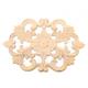 Vobor Wood Carved Furniture Applique Onlay Applique Unpainted Furniture for Home Door Cabinet Decoration(1Pc)(30 * 19CM)