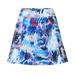 GDREDA Summer Skirts For Women 2024 Women s Tennis Skirt With Pocket Shorts Plus Size Running Sports Fitness Skirt Blue M