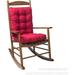 Zhuge Rocking Chair Cushion Setï¼Œ2 Piece Non-Slip Seat/Back Chair Cushion Indoor/Outdoor Soft Thickened Cushion Overstuffed Chair Cushion (Wine red)