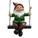 Resin Garden Gnome Statue Garden Decoration Outdoor Statue for Yard Lawn 21*13*10cm