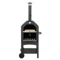 Outdoor Wood Fired Pizza Oven with Pizza Stone Pizza Peel Grill Rack for Backyard and Camping