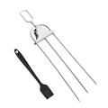 Quinlirra Easter Gifts for Kids Clearance Outdoor Stainless Steel Barbecue Fork Border Three Pronged Barbecue Fork Barbecue Meat Chicken Wing Fork Thickened Barbecue Needle Semi-automatic Barbecue