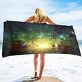 Garden Flower Quick Dry Large Beach Towel Super Absorbent and Sand Free Pool Towel Microfiber Portable Sports/Camping Towel