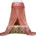 Princess Mosquito Net Bed Canopy for Girls Princess Bed Curtain Net for Single Bedroom Decoration of Round Lace Dome Quick Easy Installation