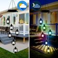 Outdoor Colorful Solar Wind Chime Light Led Rotating Wind Chime Light Courtyard Light Decoration Wind Chimes Outdoor Deep Tone on Clearance Solar Lights Outdoor Garden Decor Tiny Home