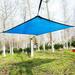 Anckoeil 6.56FtÃ—13.12Ft Daily Breathable Sun Shade Canopy 95% Protection Rectangular Pool Patio Outdoor Shade Sail Block Includes 26.24Ft Rope Blue