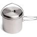 Solo Stove Pot 4000 Stainless Steel Camping Pot for Outdoor Campfire Great Cookware Equipment for Backpacking Kitchen Bushcraft Survival Gear and Cooking