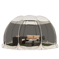 Screen House Room Camping 15X15 Beige Instant Canopy