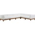 Meridian Furniture Rio Off White Water Resisting Fabric Modular Sectional