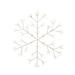 Gerson 24-Inch Diameter Battery Operated Firecracker LED Lighted Hanging Snow Flake with Outdoor Battery Box