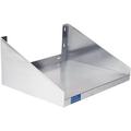 Stainless Steel Microwave Shelf | NSF Certified | Appliance Shelf | Heavy Duty | Grade | Wall Mount | Silver (24 Length X 18 Width)