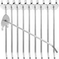 Piercing Hook 10 Pcs Pegboard Hangers Heavy Duty Clothes Rack Metal for Shop Stainless Steel