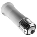 Light Bulbs Plug Adapter Lamp Socket Extender Extension Converter White Plastic Metal