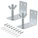 2Pcs L Shape Wall Mount Brackets Mounting Installation for Inside Ceiling Shades