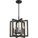 1 Light 3 Pack Farmhouse Natural Pine Wood Hanging Pendant Ceiling Light Fixture Rustic Kitchen Island Lighting with Black Metal Frame for Entryway Dinning Room Bedroom