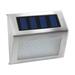 Buodes Solar Lights For Outside Outdoor Wall Lights Stair Step Lights Stainless Steel Solar Lights Garden Wall Lights Warm White Lights Automatic Open And Close Decorative Lights