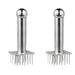 2 Pieces Stainless Steel Kitchen Tools Best Drill Bits for Pork Hammer Masher Meat Tenderizer