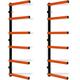 Kojem Six-Level 600 lb Capacity Lumber Storage Rack Wall-Mounted Both Indoor and Outdoor Use Wood Organizer Rack