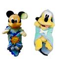 Mickey & Pluto Dog Baby in Blanket Set 11â€� Plush Soft Doll Disney Parks Stuffed New