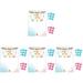 4 Sets Gender Reveal Poster Baby Gender Reveal Game Party Boy Girl Voting Stickers