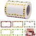 1 Roll/200 pcs Labels for Jars Food Freezer Labels Self Adhesive Jam Jar Labels 6.5x4CM Cute Fruits Sticky Labels Jar Stickers Labels for Kitchen Food Bottle Jams Containers