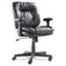 MOWENA Execuive Swivel/il Chair Fixed -Bar Arms Black