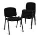 MOWENTA Waiting Room Chairs Stackable Conference Chairs with Metal Frame Padded Cushion Ergonomic Design Guest Reception Chairs Set for Office Reception Room Conference Room Events (5-Pack)