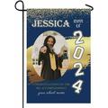 Personalized Photo Graduation Name Blue Flag with Text Class Of 2024 for Graduation Party Double Sided Graduation Banner Yard Outdoor Decoration graduation 12