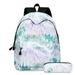 Apmemiss Mom Birthday Gifts Clearance Tie-Dyed School Bag Preschool Backpack High-Capacity Travelling Bag with Pencil Bag for Boys and Girls Lightweight Deal of the Day Clearance