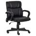 MOWENTA Back Home Office Chair with 2-Point Lumbar Massage USB Power Faux Leather Desk Computer Chair Black