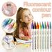 Clearance! FNGZ Seasonal Back to School Highlighters Colors Washable Watercolor Children 8 Pen 5Ml Set Marker Painting Drawing Pen Office Stationery